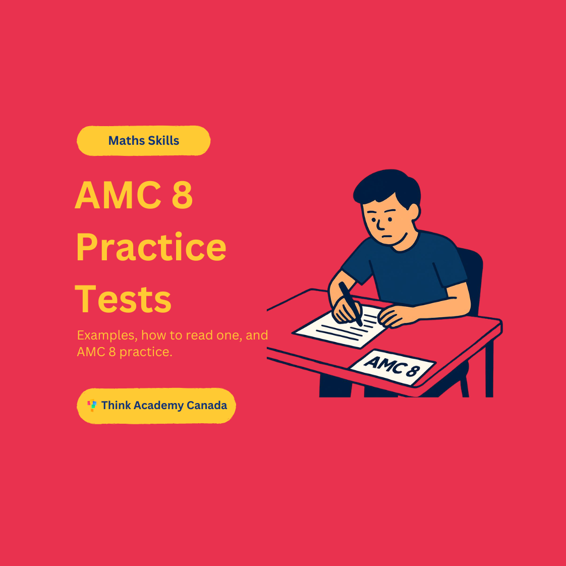 amc 8 practice test child taking test