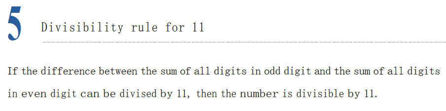 AMC 8 divisibility rule for 11, using the difference between sums of digits in odd and even positions.