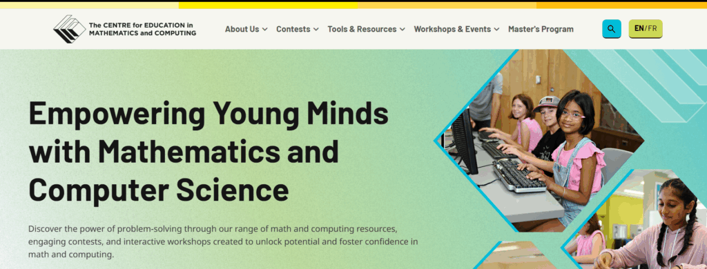 CEMC at the University of Waterloo — Canadian math contest and enrichment program helping students build problem-solving, logic, and confidence through Gauss and Pascal competitions.