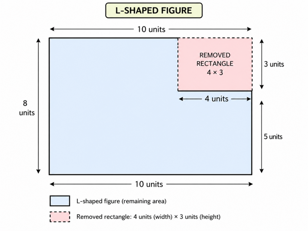 area and perimeter worksheets l shaped composite figure
