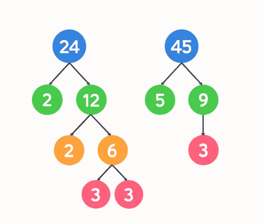 all factors of 24 factor tree prime factorisation