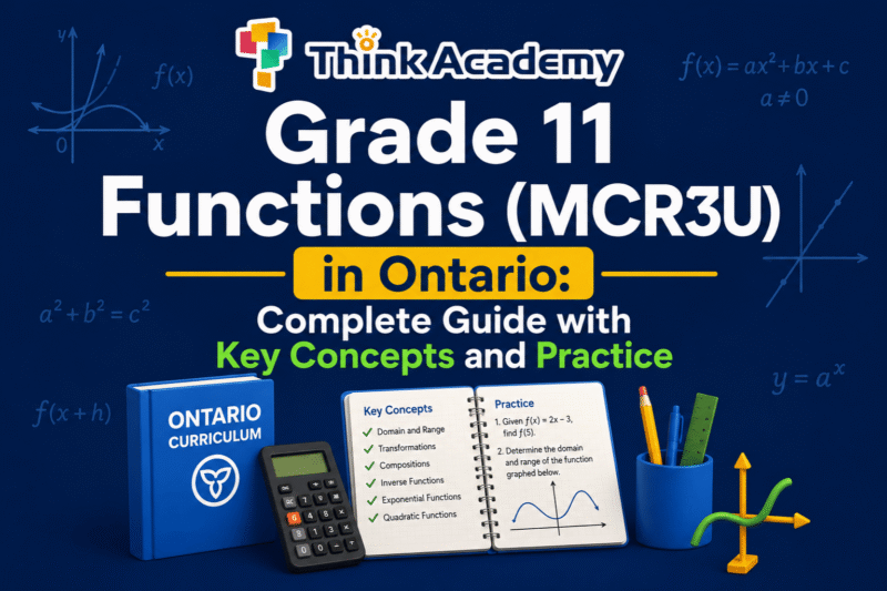 Grade 11 Functions (MCR3U) in Ontario: Complete Guide with Key Concepts and Practice