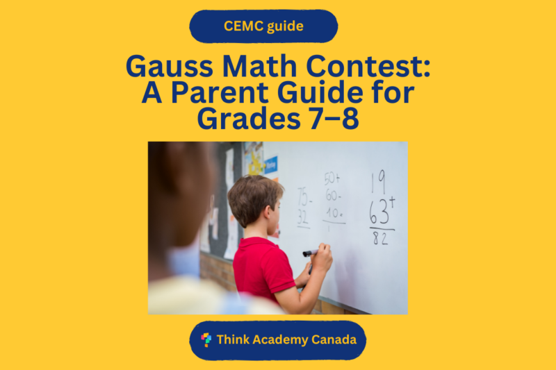 Gauss Math Contest: A Parent Guide for Grades 7–8
