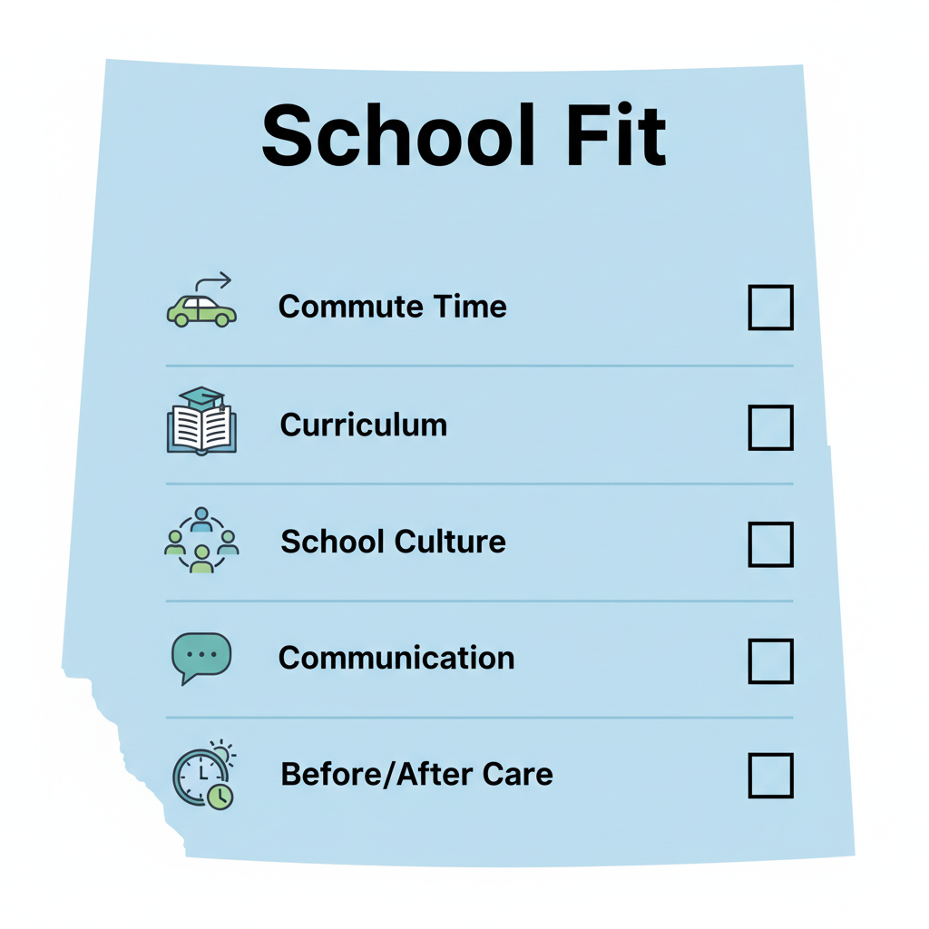 Checklist for choosing Alberta public and separate schools