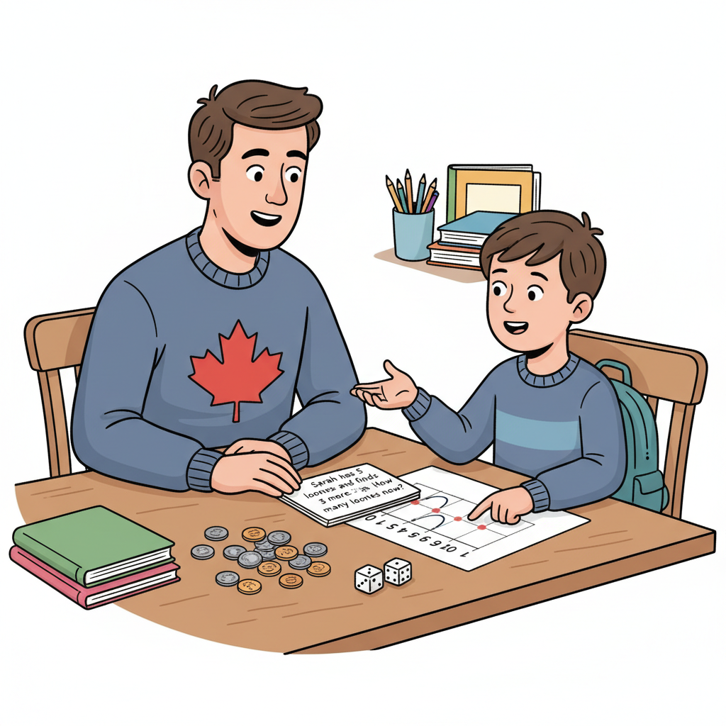 how parents can support math learning during a calm kitchen-table practice session