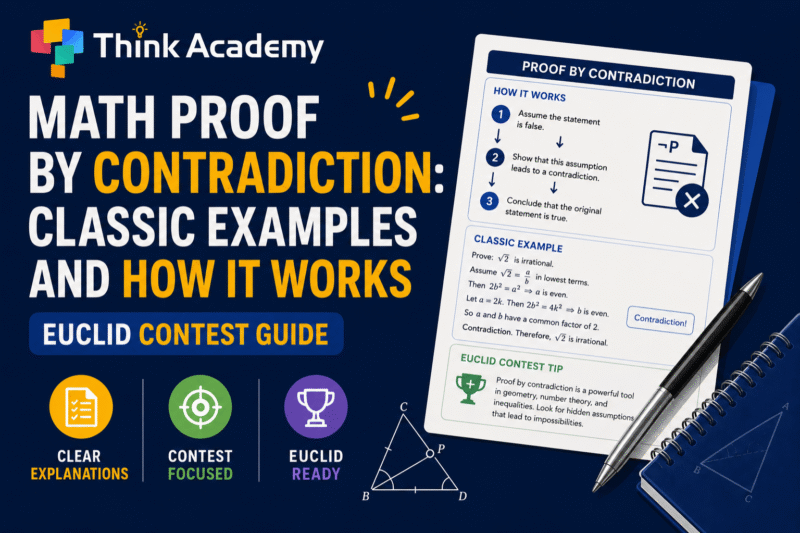 Math Proof by Contradiction: Classic Examples and How It Works (Euclid Contest Guide)
