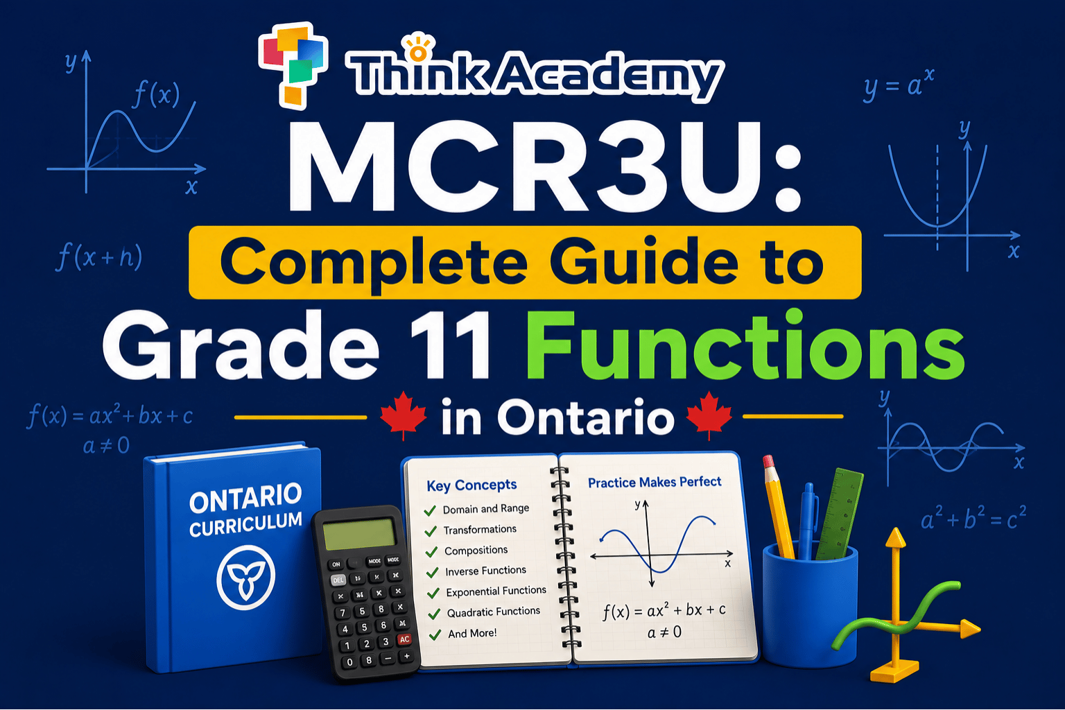 MCR3U: Complete Guide to Grade 11 Functions in Ontario - Think Academy ...
