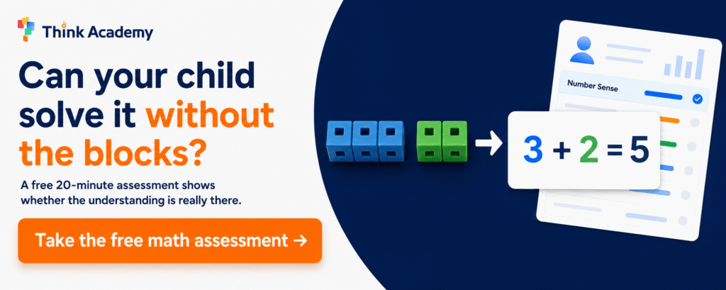 can your child solve it without the blocks math manipulatives cta