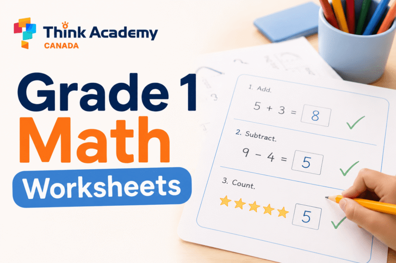 Grade 1 Math Worksheets: Practice Problems with Answers